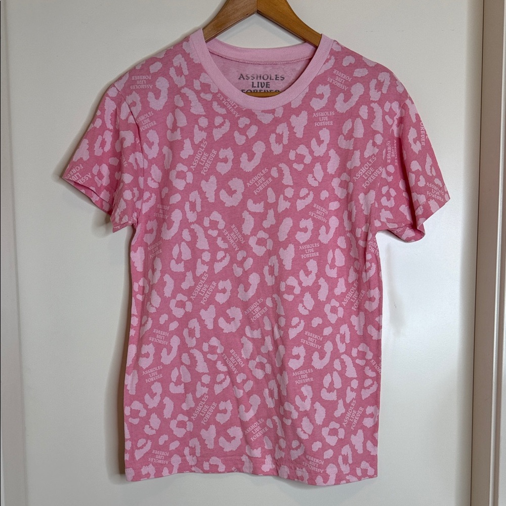 Pink Leopard Print Women's Tee